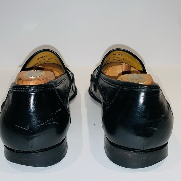 Johnston & Murphy Leather Woven Loafers. - Picture 10 of 12